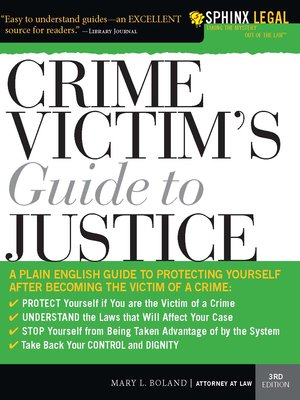 cover image of Crime Victim's Guide to Justice